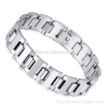 High quality mens bracelets new arrival polishing stainless steel bracelet